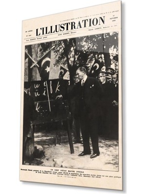 idealizbiz Atatürk Cam Tablo 4mm Dayanıklı Temperli Cam, Atatürk Glass Wall Art