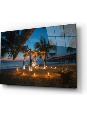 idealizbiz Doğa Manzara Cam Tablo 4mm Dayanıklı Temperli Cam