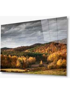 idealizbiz Manzara Doğa Cam Tablo 4mm Dayanıklı Temperli Cam