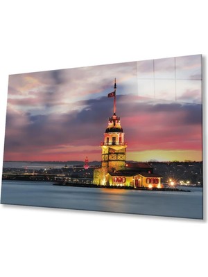 idealizbiz Kız Kulesi Cam Tablo