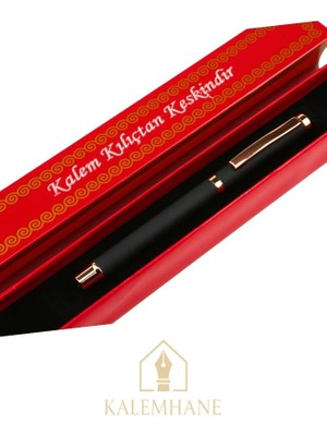 Kalemhane Kişiye Özel Roller Kalem , Kalem Mavi Renk Yazmaktadır Rose Gold