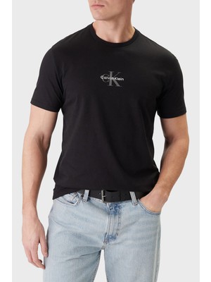 Calvin Klein Pamuklu Regular Fit Logolu Bisiklet Yaka T Shirt LV04RB866GUB1 Erkek T Shirt LV04RB866G Ub1
