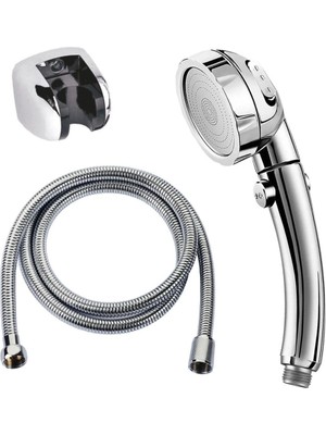 Su Tasarruflu Duş Başlığı Aç Kapa Özellikli 3 Kademeli Su Akış Ayar Fonksiyonu ( Lisinya )