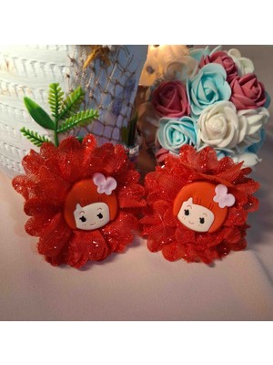 Twinroots Labubu Pensli Kırmızı Toka