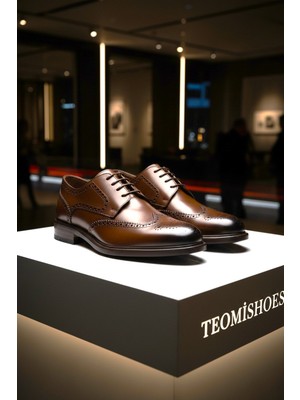 By Barretti Kahverengi Motifli Klasik Ayakkabı 3.part