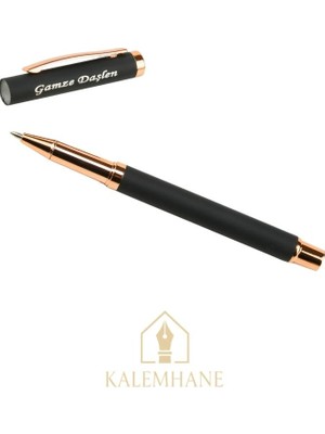 Kalemhane Kişiye Özel Roller Kalem , Rose Gold Ahşap Kutulu
