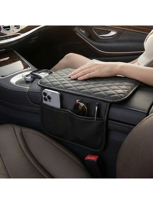 Multi Trendy Deri Araç Kolçak Kılıfı Organizer | Çift Cepli Kol Dayama Araç Içi Düzenleyici