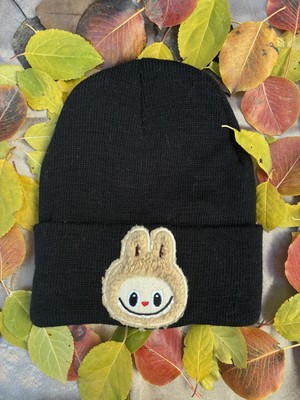 IRONMOON Esnek Ribana Kumaşlı Labubu Figürlü Çocuk Beresi