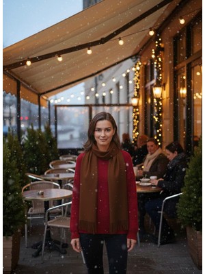 Triko Püskül Atkı