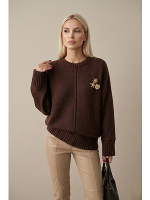 Rovebella Alora Oversize Kahverengi Kazak