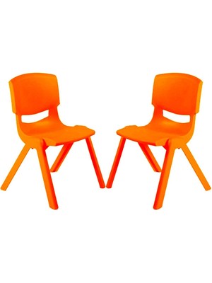 Hepta Collection Fiore 2'li Set Büyük Şirin Çocuk Sandalyesi Turuncu