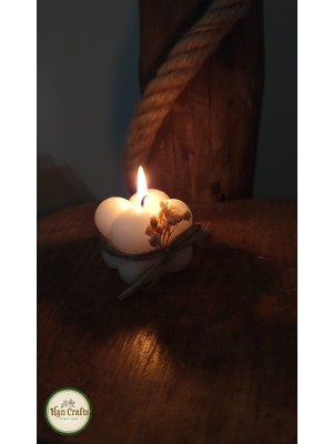 Han Crafts Hediyelik Süslemeli Kokulu Bubble Mum Nikah, Düğün, Kına, Doğum, Baby Shower Hediyeliği