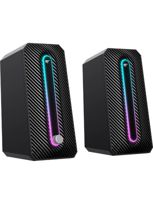 Havit Gamenote SK216 Rgb Işıklı Stereo Bilgisayar Hoparlörü – 5W×2, USB + 3.5mm, Dokunmatik Işık Kontrolü