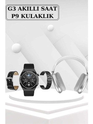 Evyora Yeni Nesil Sesli Görüşme Akıllı Saat ve Powerbank Çoklu Şarj Girişli Bluetooth Kulaklık Nabız Ölçer