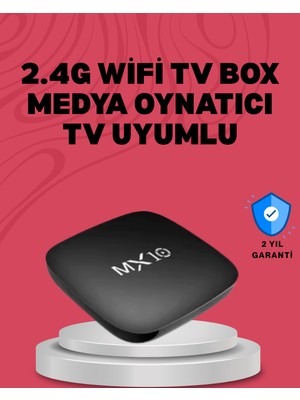 4K UHD Android Medya Oynatıcı 8 GB Hafıza 2 GB Ram Wi-Fi Destekli
