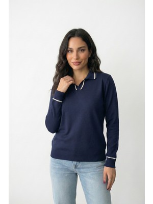 Rovebella Ribelle Lacivert Triko Kazak