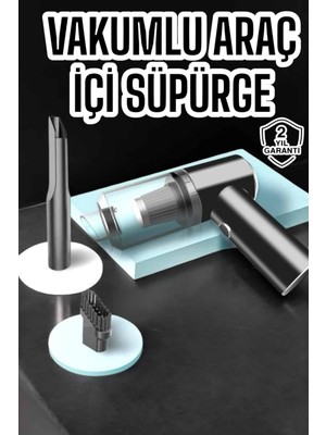 Evyora Araç Içi Süpürge Vakumlu Şarjlı Süpürge Filtreli