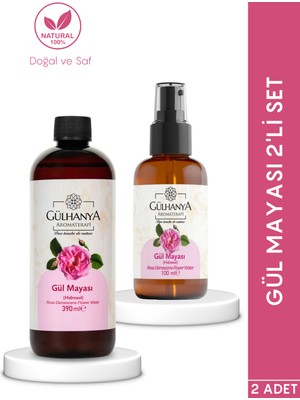 Gülhanya Gül Mayası 2'li Set (Yoğun Gül Yağlı Gül Suyu Sıkılaştırıcı, Aydınlatıcı ve Arındırıcı Tonik)