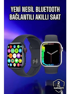 Evyora Akıllı Saat Amoled Ekran Yeni Nesil Bluetooth Bağlantılı