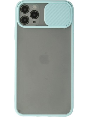 Evyora Newface Iphone 11 Pro Kılıf Palm Buzlu Kamera Sürgülü Silikon - Turkuaz