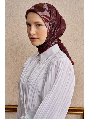 Bordo Ed Scarf Vision Art Collection Flare Eşarp