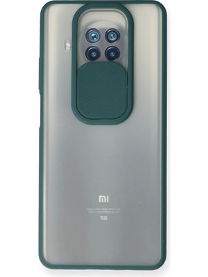 Evyora Newface Xiaomi Mi 10T Lite Kılıf Palm Buzlu Kamera Sürgülü Silikon - Yeşil