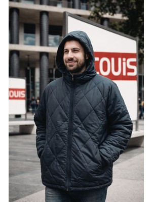 Couis Erkek Dik Yaka Kapitone Içi Polarlı Iç Cepli