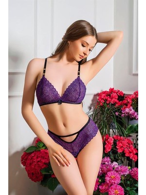 Hayat Store Arias Closet Lastikli Dantel Fantezi Sütyen Külot Takım