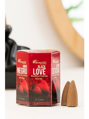 Aromatika Black Love Geri Akış Konik Tütsü