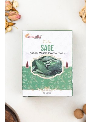 Aromatika Adaçayı Konik Tütsü