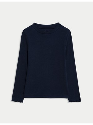Marks & Spencer Pamuklu Uzun Kollu T-Shirt