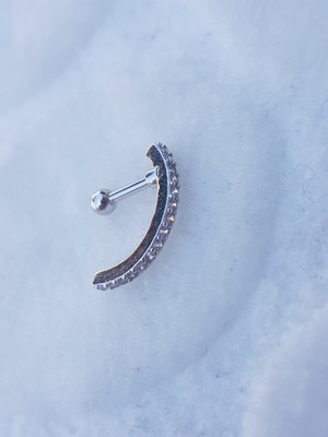 Canka Çelik Tragus Küpe Piercing