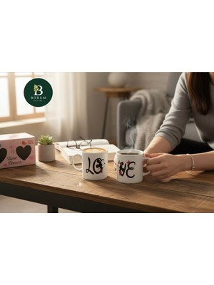 Bohem Kutusu Sevgililer Gününe Özel 2'li Çift Kupası