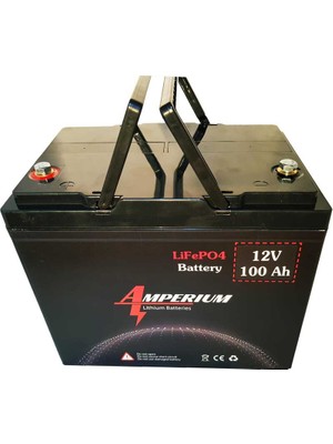 AMPERIUM12.8V 100AH Lifepo4 Akü-20 Yıl Ömür