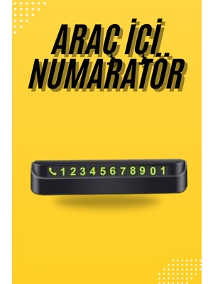 Fixup Araç Park Numaratörü Tüm Araçlara Uyumlu Araba Numaralık
