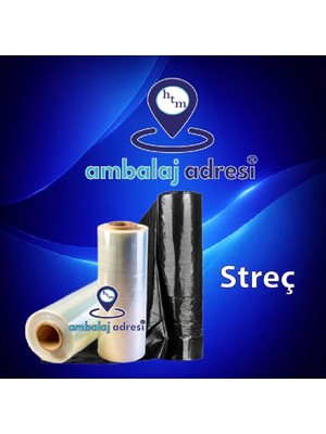 Ambalaj Adresi Streç Şeffaf 200 mt Streç 12 Li Koli