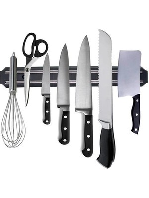 Durukar® Mıknatıslı Paslanmaz Duvar Bıçak Askısı Standı 33 cm  Aparat