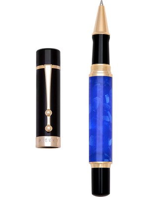 Hepta Collection Piguet - Uçlu Lüks Taurus Tükenmez ve Dolma Kalem (Tükenmez Kalem, Océan-Blue)