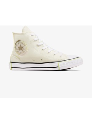Converse Chuck Taylor All Star Unisex Bej Sneaker Kauçuk Tabanlı Konforlu Tasarım ile Günlük Kullanıma Uygun