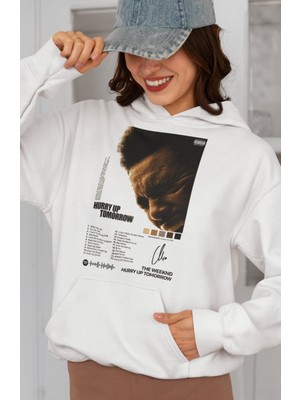 Sevbano The Weeknd Rapper Baskılı Unisex Oversize Şarkıcı Hoodie