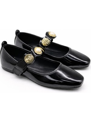 ModaFrato SH-350 Çapraz Turalı Babet Günlük Kadın Ayakkabı Mary Jane Ev Babeti