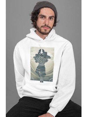 Sevbano Avatar The Last Airbender Yazılı Unisex Oversize Anime Karakter Hoodie