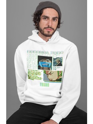 Sevbano Roronoa Zoro Baskılı Unisex Oversize One Piece Anime Hoodie