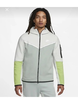 Nike Sportswear Tech Fleece Full-Zip Hoodie Gri Erkek Sweatshirt CU4489-034