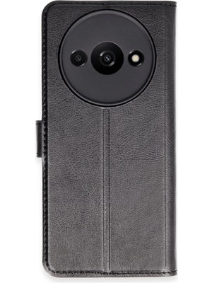 Newface Xiaomi Redmi A3 4g Kılıf Trend S Plus Kapaklı Kılıf - Siyah