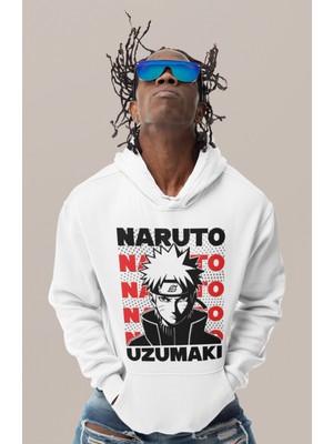Sevbano Shisui Uchiha Baskılı Unisex Oversize Naruto Anime Karakter Hoodie