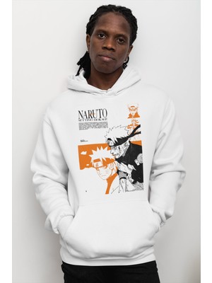 Sevbano Settimo Hokage Naruto Baskılı Unisex Oversize Anime Hoodie