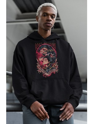 Sevbano Özel Tasarım Eren Yeager Baskılı Unisex Oversize Attack On Titan Anime Karakter Hoodie