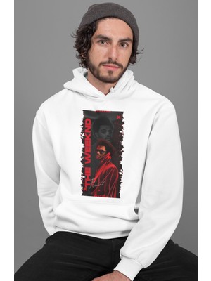 Sevbano The Weeknd Rapper Baskılı Unisex Oversize Şarkıcı Hoodie