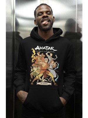 Sevbano Avatar The Last Airbender Baskılı Unisex Oversize Anime Karakter Hoodie